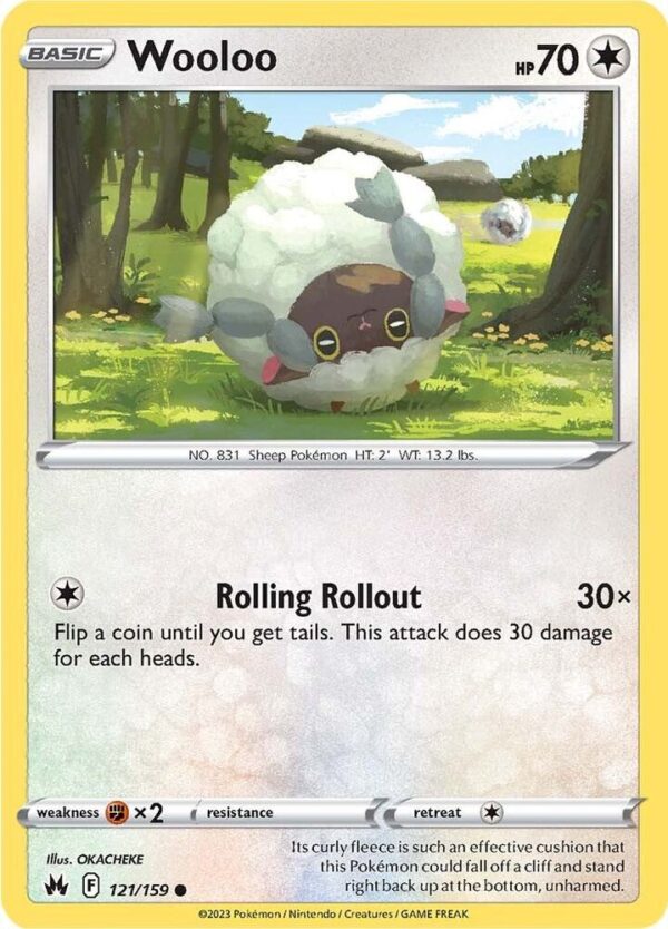 Wooloo 121/159 Normal Crown Zenith