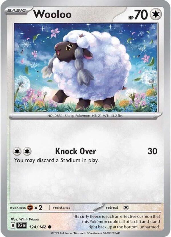 Wooloo 124/142 Reverse Holofoil SV07: Stellar Crown Wooloo 124/142 Reverse Holofoil SV07: Stellar Crown