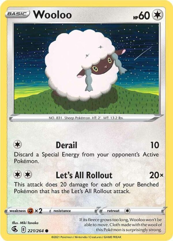 Wooloo (221) 221/264 Normal SWSH08: Fusion Strike