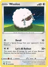 Wooloo (221) | 221/264 | Reverse Holofoil | SWSH08: Fusion Strike
