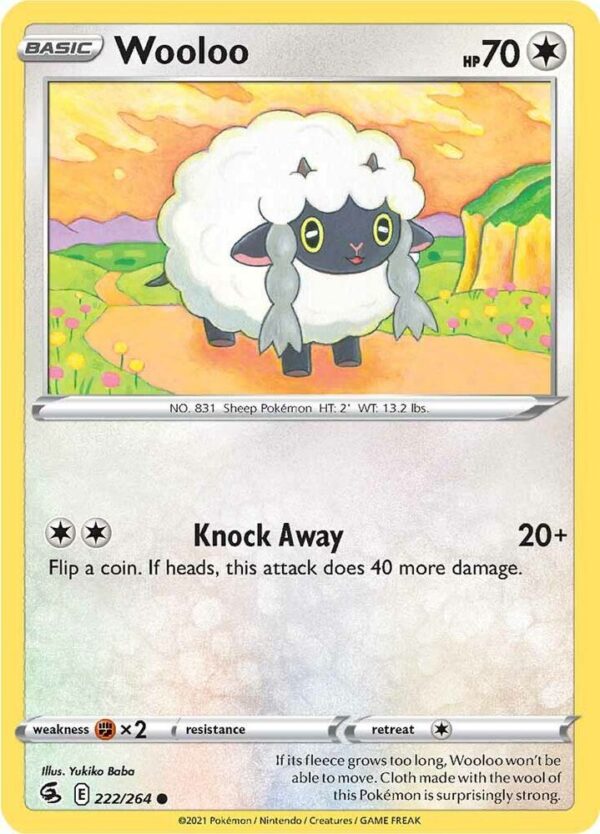 Wooloo (222) 222/264 Normal SWSH08: Fusion Strike