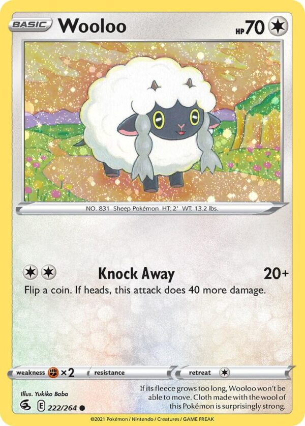 Wooloo 222/264 (Cosmos Holo) Holofoil Miscellaneous Cards & Products Wooloo 222/264 (Cosmos Holo) Holofoil Miscellaneous Cards & Products