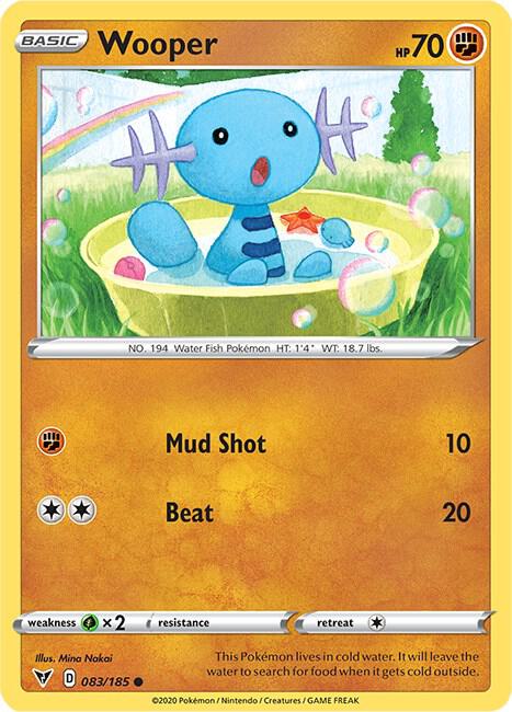 Wooper 083/185 Normal SWSH04: Vivid Voltage