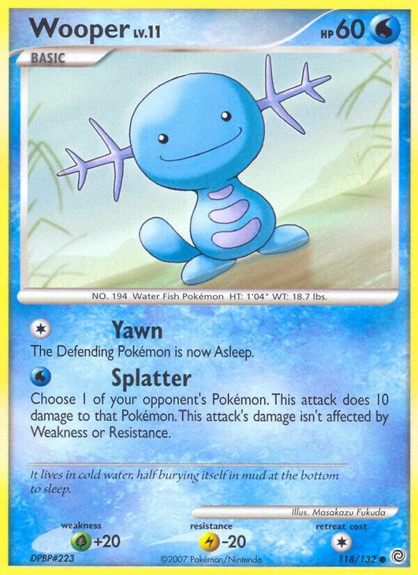 Wooper 118/132 Reverse Holofoil Secret Wonders Wooper 118/132 Reverse Holofoil Secret Wonders