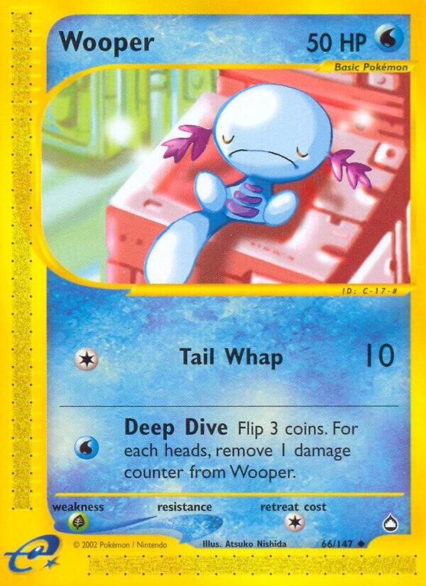Wooper (66) 066/147 Reverse Holofoil Aquapolis
