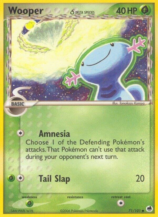 Wooper (Delta Species) 71/101 Reverse Holofoil Dragon Frontiers Wooper (Delta Species) 71/101 Reverse Holofoil Dragon Frontiers