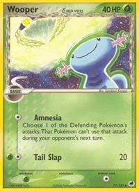 Wooper (Delta Species) | 71/101 | Reverse Holofoil | Dragon Frontiers Wooper (Delta Species) | 71/101 | Reverse Holofoil | Dragon Frontiers