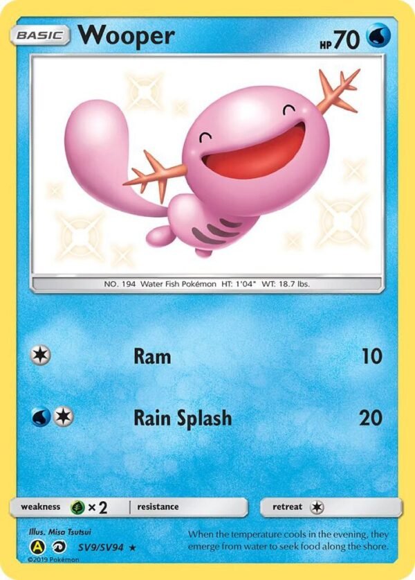 Wooper SV9/SV94 Holofoil Hidden Fates: Shiny Vault
