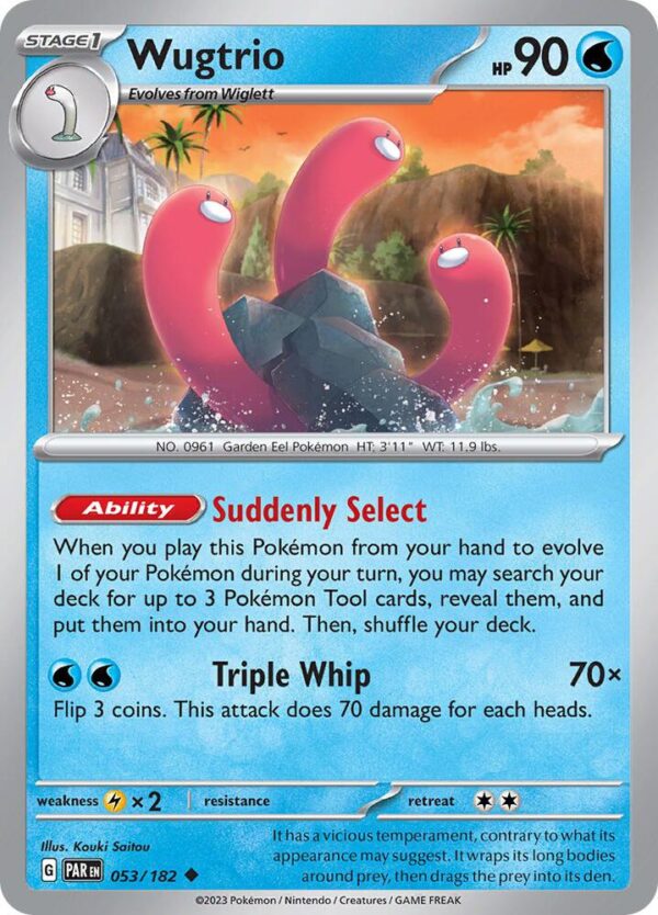 Wugtrio 053/182 Normal SV04: Paradox Rift