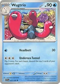Wugtrio | 057/198 | Reverse Holofoil | SV01: Scarlet & Violet Base Set
