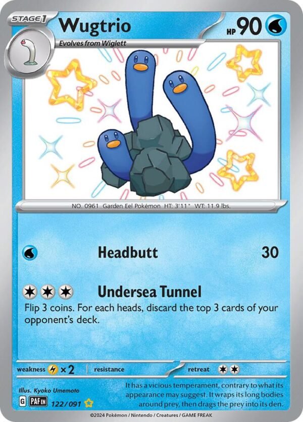 Wugtrio 122/091 Holofoil SV: Paldean Fates