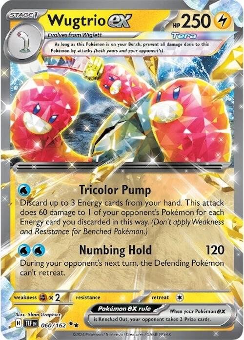 Wugtrio ex 060/162 Holofoil SV05: Temporal Forces