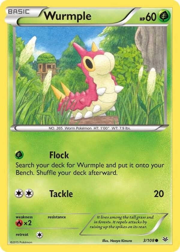 Wurmple 3/108 Normal XY – Roaring Skies