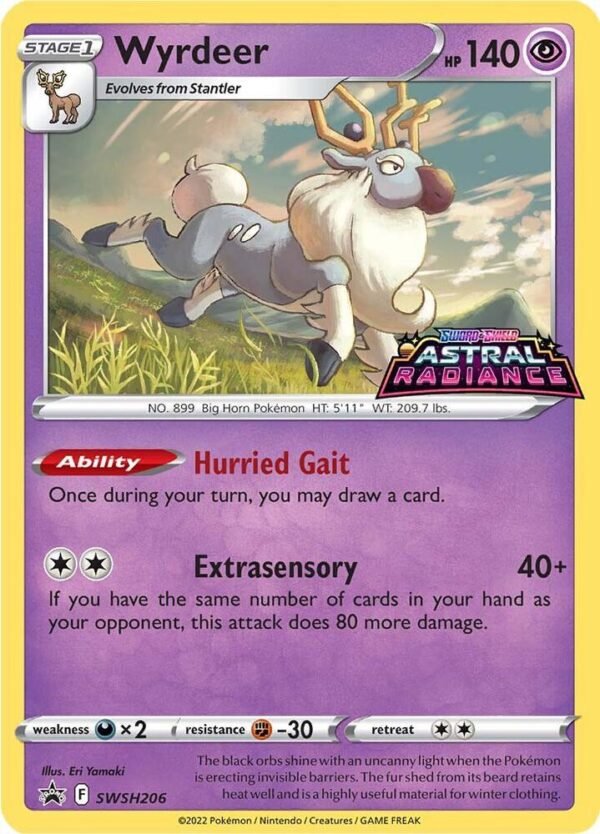 Wyrdeer SWSH206 Holofoil SWSH: Sword & Shield Promo Cards Wyrdeer SWSH206 Holofoil SWSH: Sword & Shield Promo Cards