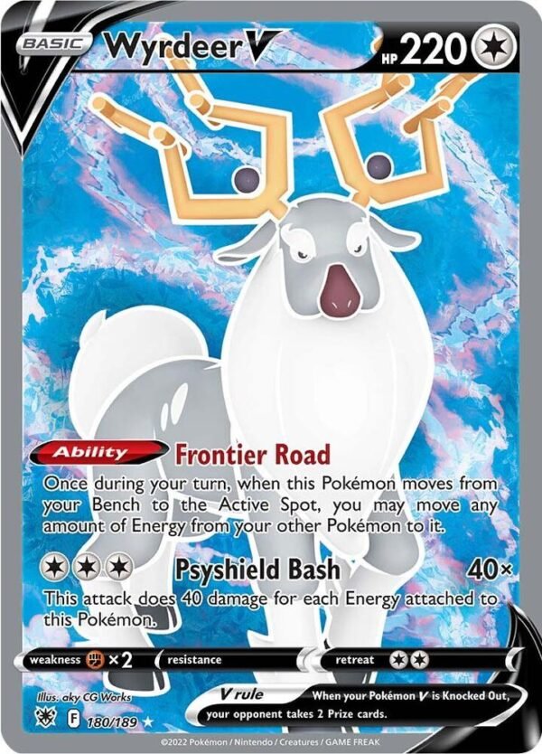 Wyrdeer V (Full Art) 180/189 Holofoil SWSH10: Astral Radiance