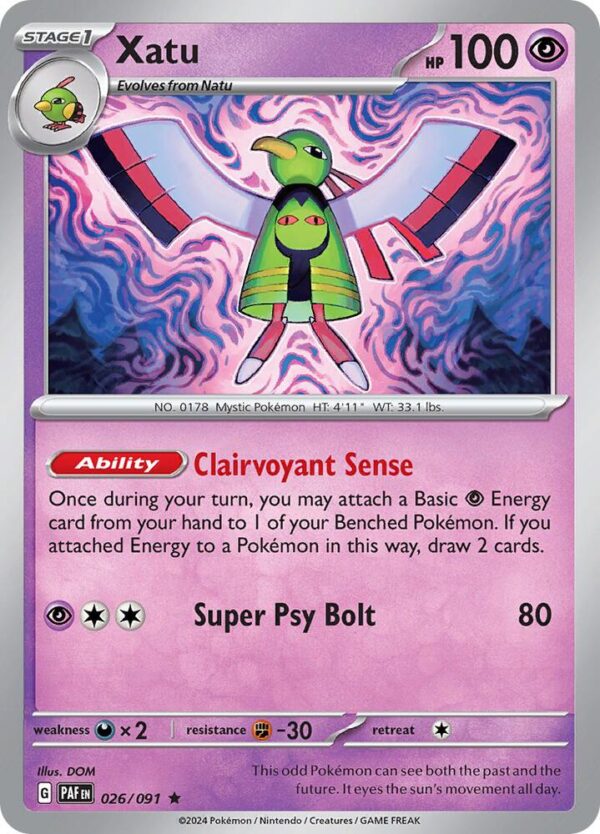 Xatu 026/091 Holofoil SV: Paldean Fates