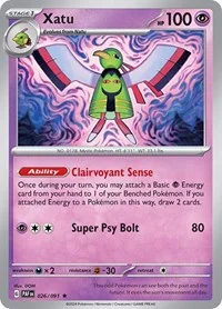 Xatu | 026/091 | Holofoil | SV: Paldean Fates