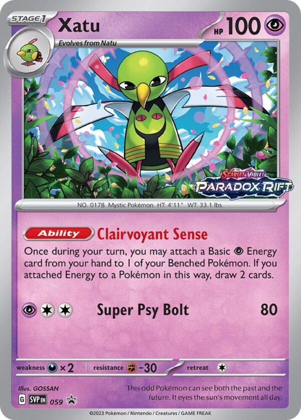 Xatu 059 (Prerelease) Holofoil SV: Scarlet & Violet Promo Cards