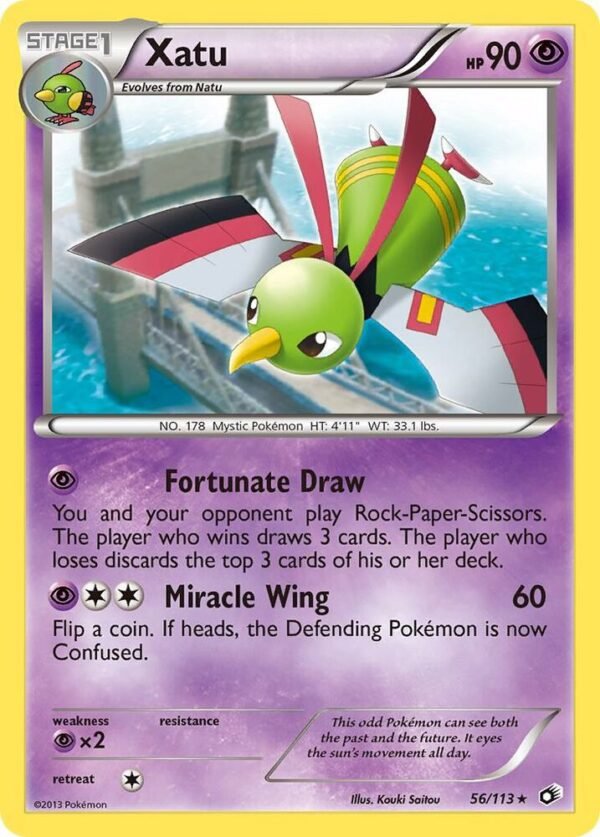 Xatu 56/113 Reverse Holofoil Legendary Treasures Xatu 56/113 Reverse Holofoil Legendary Treasures