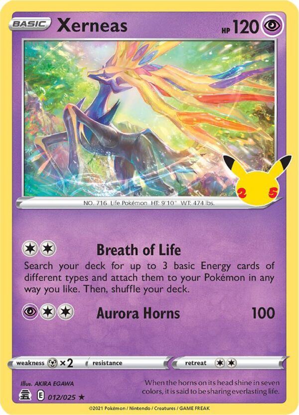 Xerneas 012/025 Holofoil Celebrations
