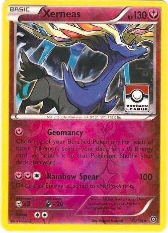 Xerneas 81/114 (Pokemon League) 081/114 Reverse Holofoil League & Championship Cards Xerneas 81/114 (Pokemon League) 081/114 Reverse Holofoil League & Championship Cards