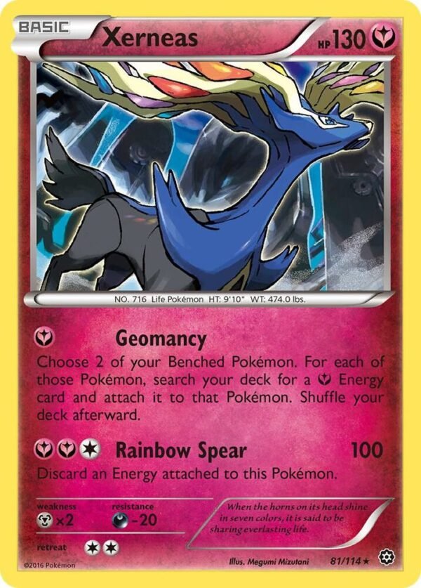Xerneas 81/114 Reverse Holofoil XY – Steam Siege