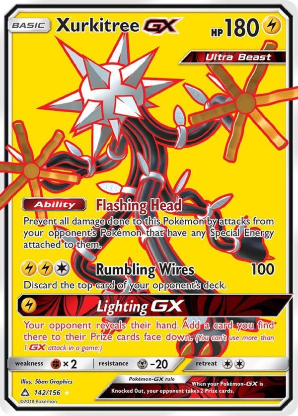 Xurkitree GX (Full Art) 142/156 Holofoil SM – Ultra Prism