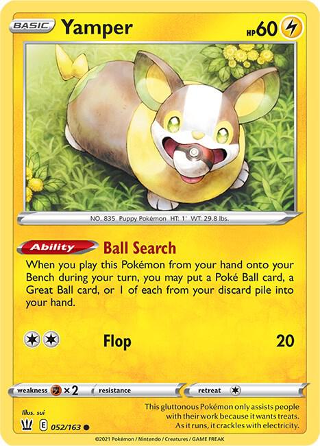 Yamper 052/163 Normal SWSH05: Battle Styles