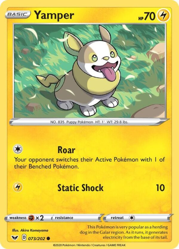 Yamper (073) 073/202 Reverse Holofoil SWSH01: Sword & Shield Base Set