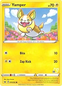 Yamper | 074/202 (#58 Pikachu Stamped) | Normal | Battle Academy 2022 Yamper | 074/202 (#58 Pikachu Stamped) | Normal | Battle Academy 2022