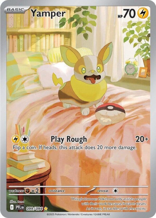 Yamper 099/094 Holofoil ME02: Phantasmal Flames Yamper 099/094 Holofoil ME02: Phantasmal Flames