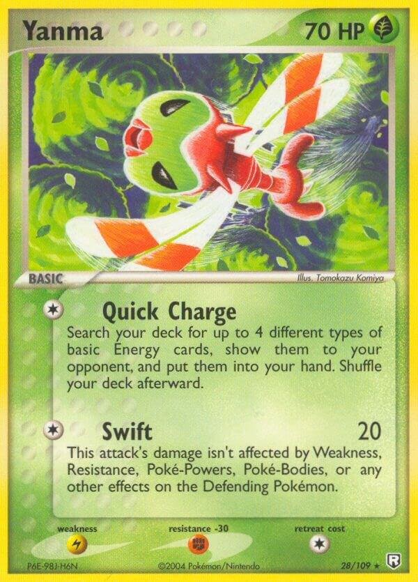 Yanma 28/109 Reverse Holofoil Team Rocket Returns Yanma 28/109 Reverse Holofoil Team Rocket Returns