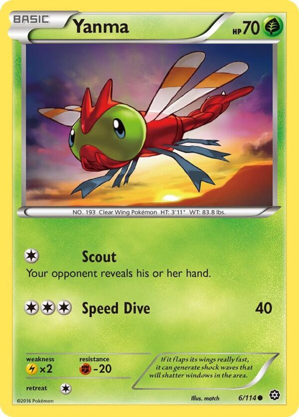 Yanma 6/114 Normal XY – Steam Siege