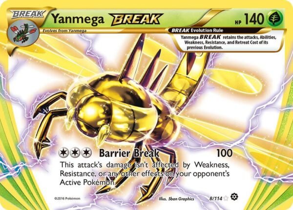Yanmega BREAK 8/114 Holofoil XY – Steam Siege Yanmega BREAK 8/114 Holofoil XY – Steam Siege