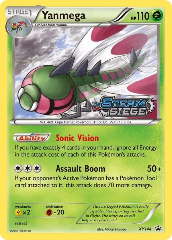 Yanmega (XY Steam Siege Prerelease) XY144 Holofoil XY Promos Yanmega (XY Steam Siege Prerelease) XY144 Holofoil XY Promos