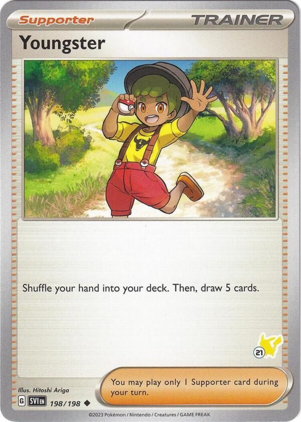 Youngster Pikachu 21 198/198 Normal Battle Academy 2024