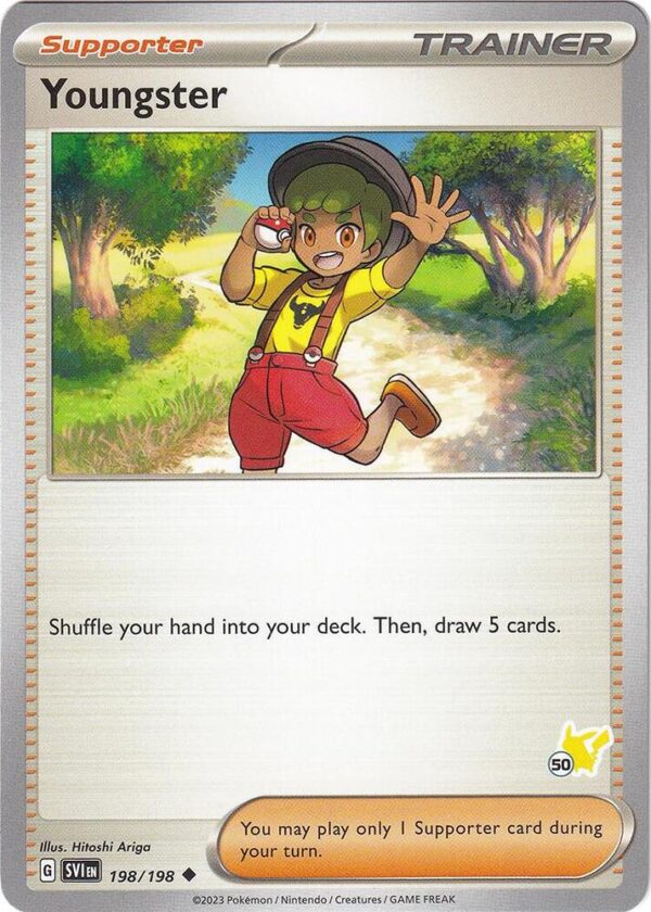 Youngster Pikachu 50 198/198 Normal Battle Academy 2024