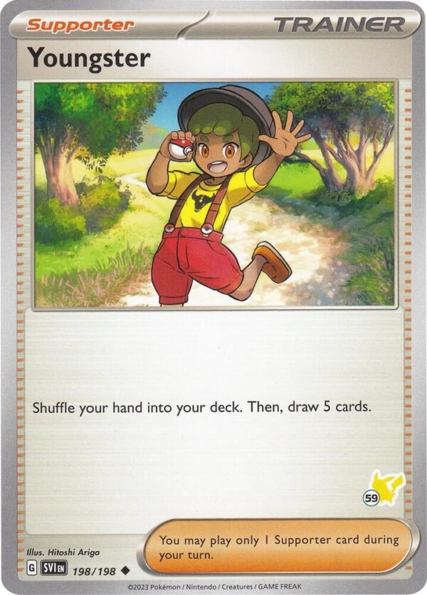 Youngster Pikachu 59 198/198 Normal Battle Academy 2024 Youngster Pikachu 59 198/198 Normal Battle Academy 2024
