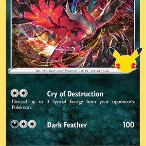 Yveltal 019/025 Holofoil Celebrations