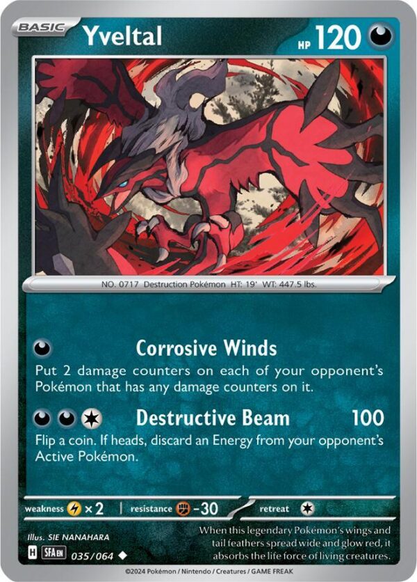 Yveltal 035/064 Normal SV: Shrouded Fable Yveltal 035/064 Normal SV: Shrouded Fable