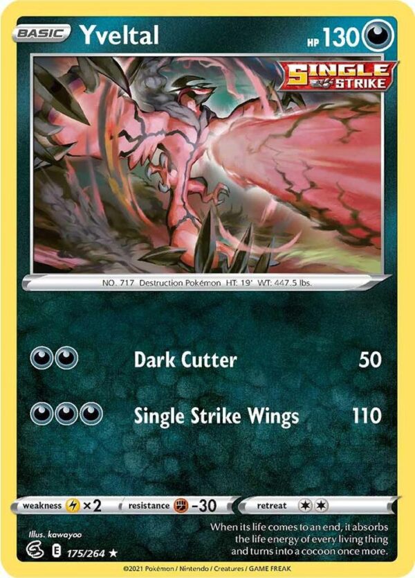 Yveltal 175/264 Normal SWSH08: Fusion Strike Yveltal 175/264 Normal SWSH08: Fusion Strike