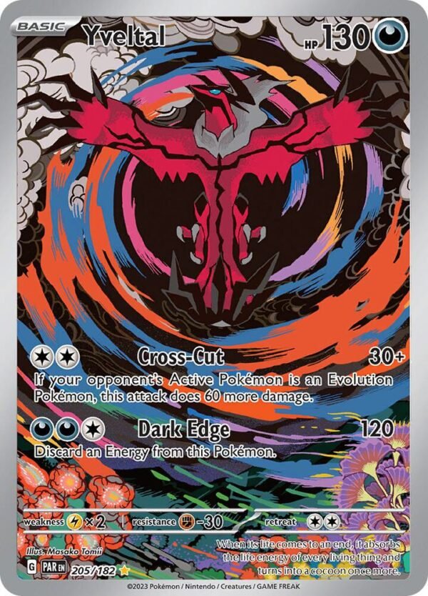 Yveltal 205/182 Holofoil SV04: Paradox Rift