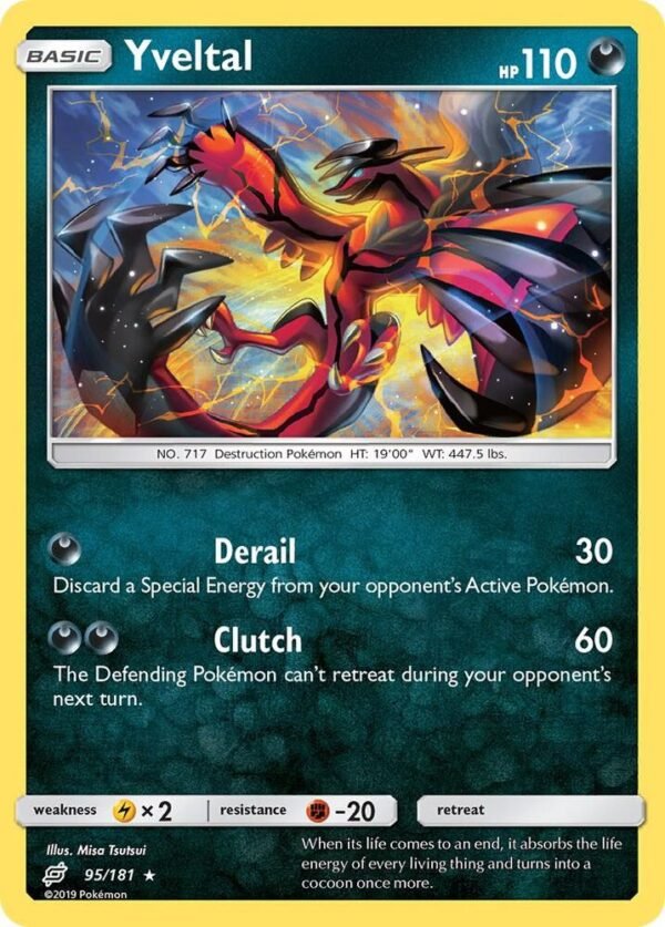 Yveltal 95/181 Reverse Holofoil SM – Team Up Yveltal 95/181 Reverse Holofoil SM – Team Up