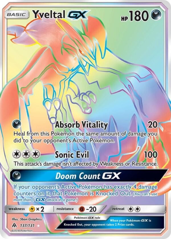 Yveltal GX (Secret) 137/131 Holofoil SM – Forbidden Light