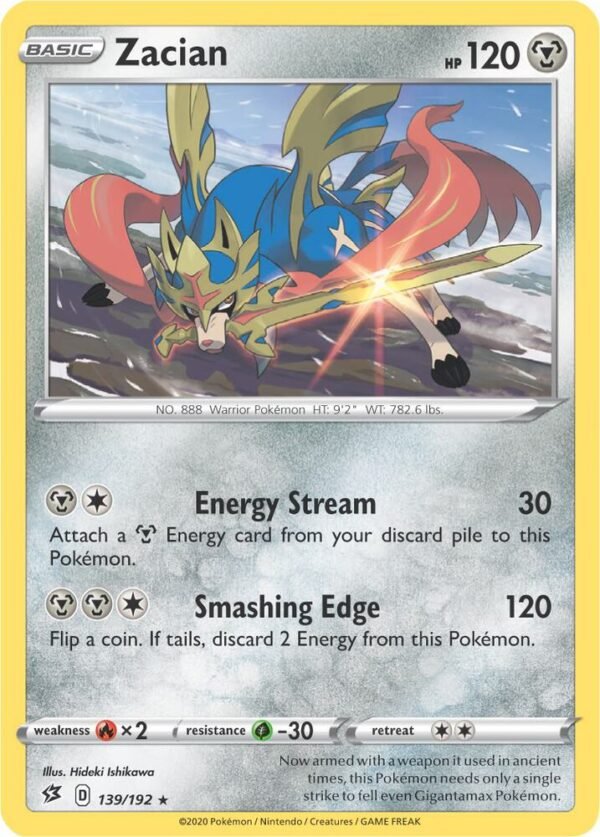 Zacian 139/192 (Cracked Ice Holo) Holofoil Deck Exclusives Zacian 139/192 (Cracked Ice Holo) Holofoil Deck Exclusives
