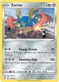 Zacian | 139/192 | Normal | SWSH02: Rebel Clash