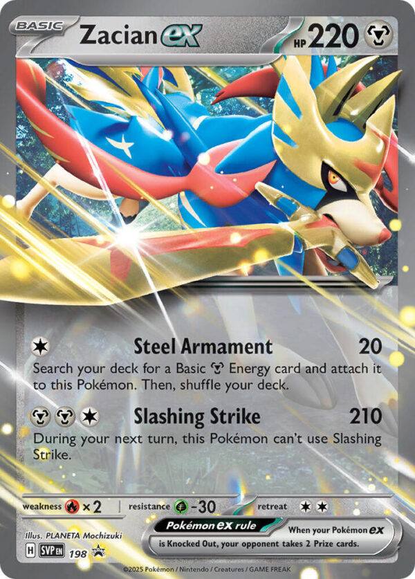 Zacian ex 198 Holofoil SV: Scarlet & Violet Promo Cards
