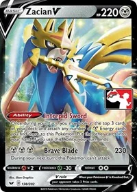 Zacian V | 138/202 | Holofoil | Prize Pack Series Cards