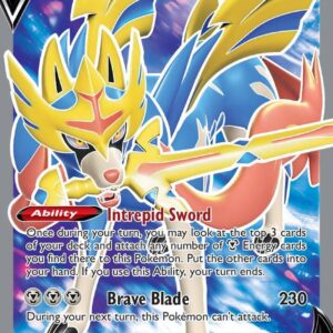 Zacian V (Full Art) 195/202 Holofoil SWSH01: Sword & Shield Base Set Zacian V (Full Art) 195/202 Holofoil SWSH01: Sword & Shield Base Set