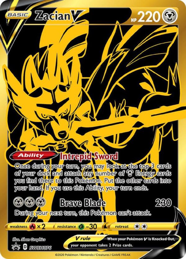 Zacian V SWSH076 Holofoil SWSH: Sword & Shield Promo Cards Zacian V SWSH076 Holofoil SWSH: Sword & Shield Promo Cards